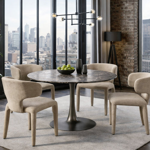 Kare Design Eettafel High Society Ø110cm grijs