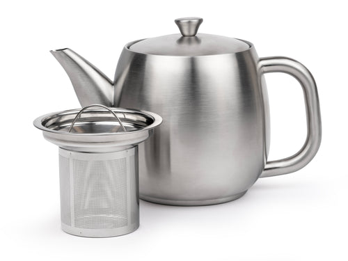 Bredemeijer -Theepot Vera - mat rvs - 0,9L