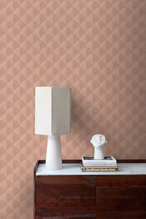 Origin Wallcoverings behang 3D-motief terracotta roze - 50 x 900 cm - 347989 - vtwonen shop