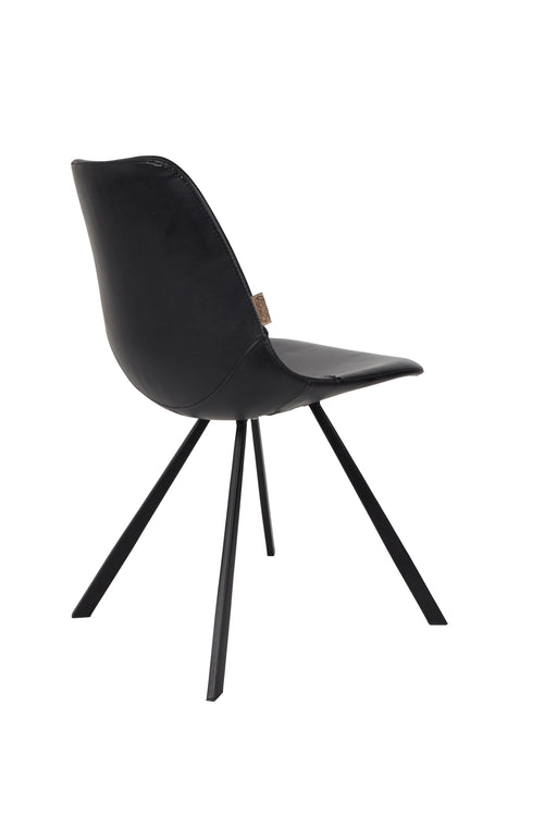 Dutchbone Franky Eetkamerstoelen Zwart FR - Set van 2 - vtwonen shop