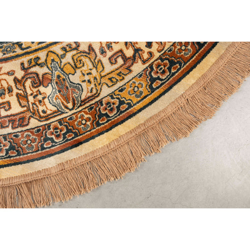 Housecraft Living Raz Vloerkleed Rond 160 cm Perzisch/ Oosters Motief Camel - vtwonen shop