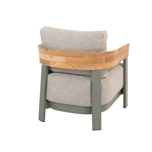 4 Seasons loungestoel Varenna olijf kleurig