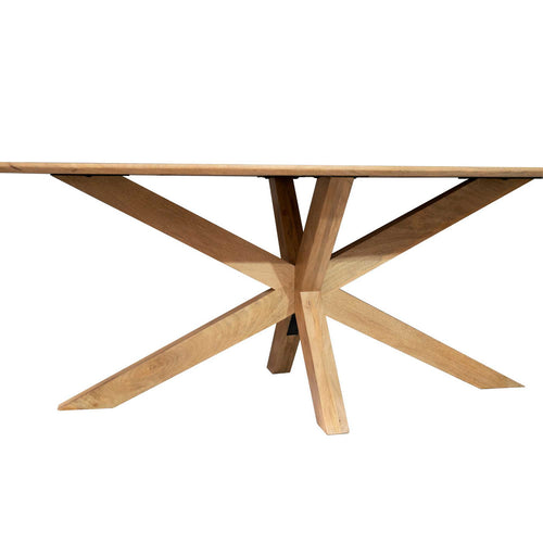 Starfurn Eettafel Nina - Deens Ovaal Naturel Hout - 210x100x76cm