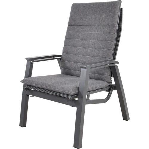 Lesli Living bistrostoel Allegro - grijs - 73x88x86cm - set van 2