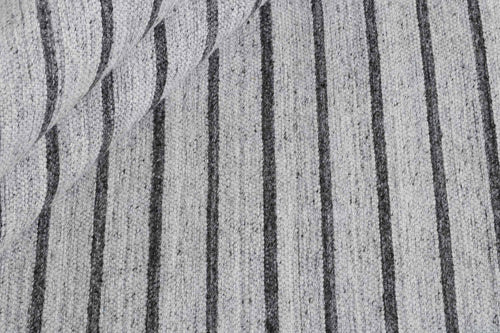 Laagpolig vloerkleed MOMO Rugs Nouveau Stripes Silver Dark Grey 200x300 cm - vtwonen shop