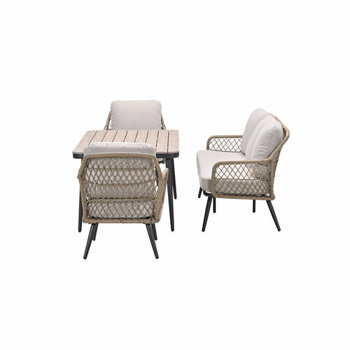 Garden Impressions lounge dining set Kalibo donker grijs 4-delig - vtwonen shop