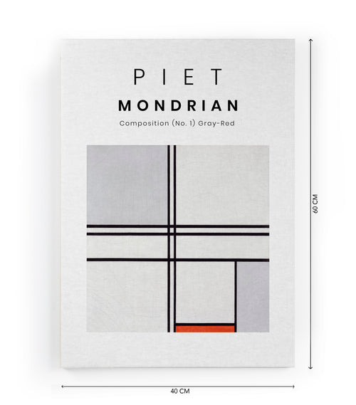 Canvas 60x40 Afdruk Mondriaan - vtwonen shop