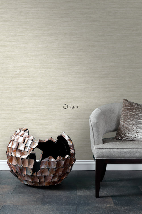 Origin Wallcoverings behang geweven structuur lichtbeige - 0,53 x 10,05 m - 347651 - vtwonen shop