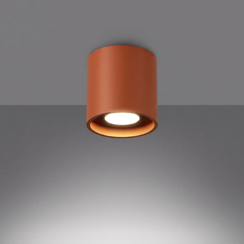Sollux Lighting Plafondlamp ORBIS 1 rode oker - 10x10x10cm