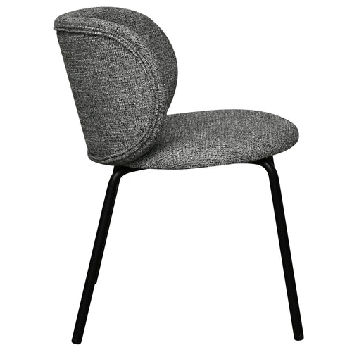 Furnhouse eetkamerstoel Nanna - Grijs - Stof (Bouclé) - Set van 6