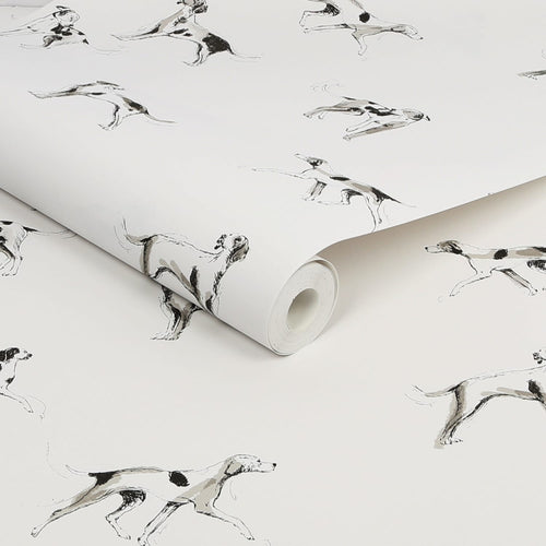 Joules Vliesbehang - Sketchy dogs - Wit - 10mx52cm - vtwonen shop