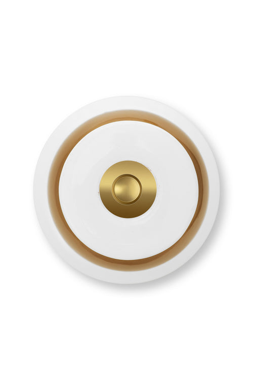 Pip Studio Kandelaar Sphere - Metaal - Wit/ Goud - 24cm - vtwonen shop