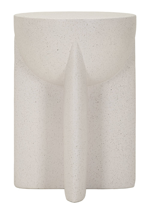 Mauro Ferretti bijzettafel - Ø 33,5x48,5 cm - wit
