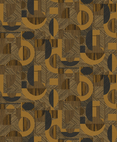 Masureel behang geometrische vormen geel - 53 cm x 10.05 m - 630696 - vtwonen shop