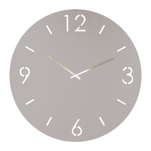 Spinder Design klok Time Ø 80 - Silky Taupe - vtwonen shop