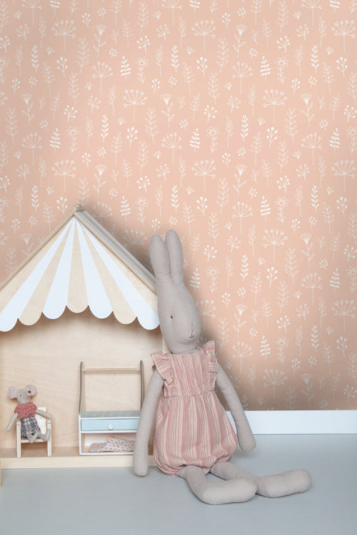 ESTAhome behang bloemmotief zacht roze - 53 cm x 10.05 m - 139752 - vtwonen shop