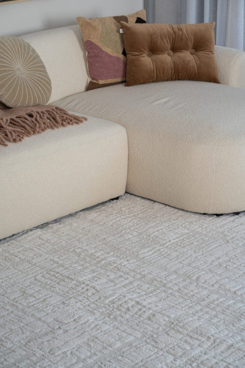 Interieur05 Scandinavisch vloerkleed Prent creme/wit - 160 x 235 cm