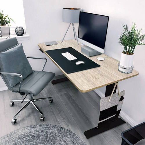 Home Deluxe in hoogte verstelbaar bureau LUMINA Zwart - Bruin