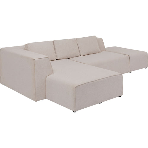 Kare Design Hoekbank Infinity creme links