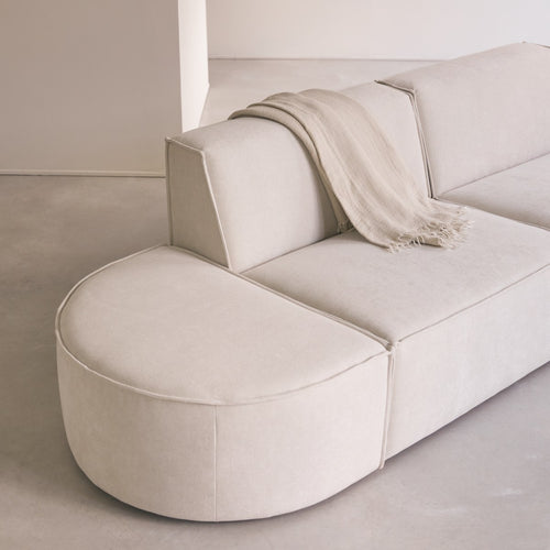 Tikamoon Modulaire bank in beige stof, 2-zit - Beige