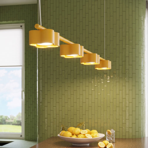 Sollux Lighting Kroonluchter OVIO 4 geel Gx53 - 122x12x208cm