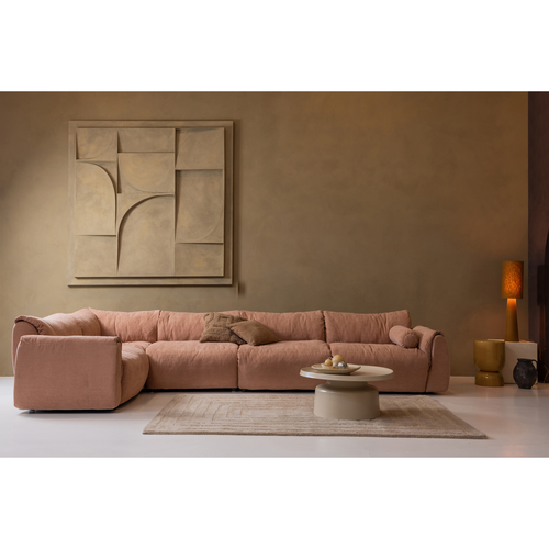 WOOOD bijzettafel Hekla - Metaal - Oranje - 47x32x32 - vtwonen shop