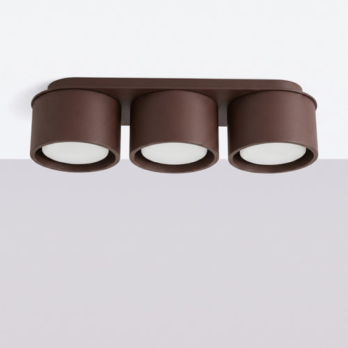 Sollux Lighting Plafondlamp MODO 3 bruin Gx53 - 32,4x10,4x8,2cm