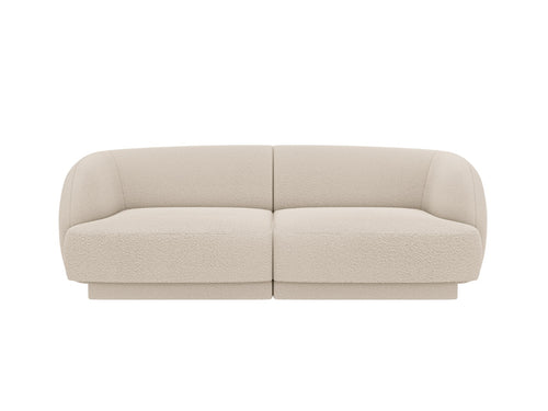 Micadoni Bank Miley 2-zits, boucle beige - 90x180x70cm