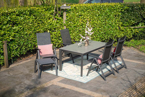 Garden Impressions Gala tuinstoelen set van 4 verstelbaar