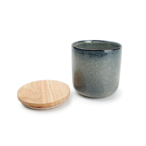 Salt & Pepper - Voorraadpot 12xH12cm groen/blauw Meridian - vtwonen shop