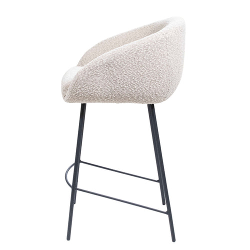 Giga Meubel Barstoel Lova - Stof/Metaal - Taupe - Set van 2 - vtwonen shop