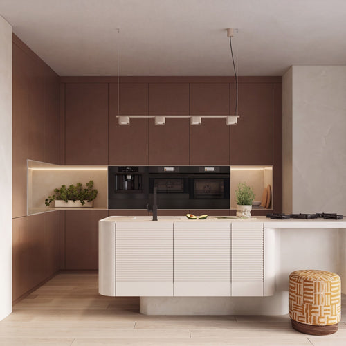 Sollux Lighting Kroonluchter RIFF 4 taupe Gx53 - 122x10x208cm