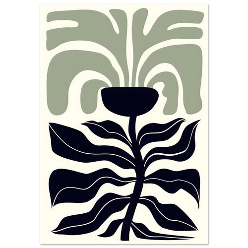 Artfulprints Poster met Lijst Matisse – Poetic bloom II   - 30x40 cm - Groen