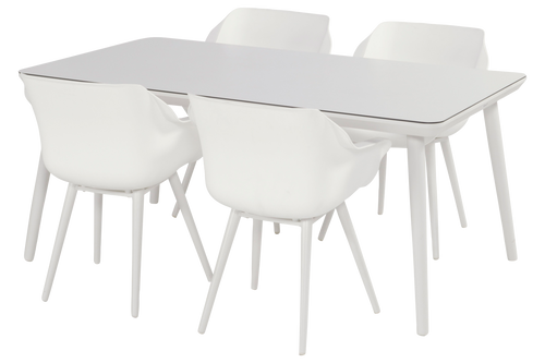 Hartman Tuintafel Sophie Studio - Wit Aluminium - 170x100x75cm - vtwonen shop