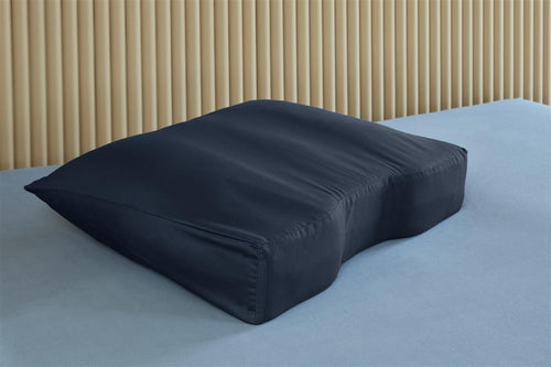 Silvana Support - Katoensatijn Kussensloop Schoudercontour voor kussen Oranje - 60 x 60/70 cm - Blauw