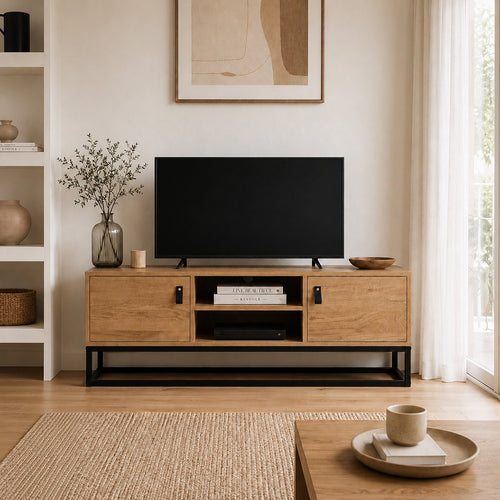 Calicosy - TV-meubel met 2 deuren - JILL - 39x120x48 cm
