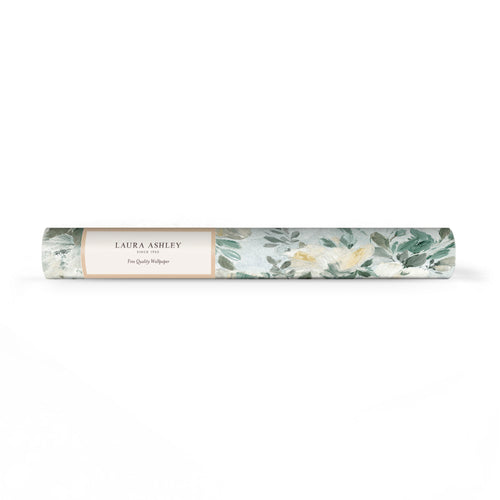 Laura Ashley Vliesbehang - Elowen Peony Pale Teal