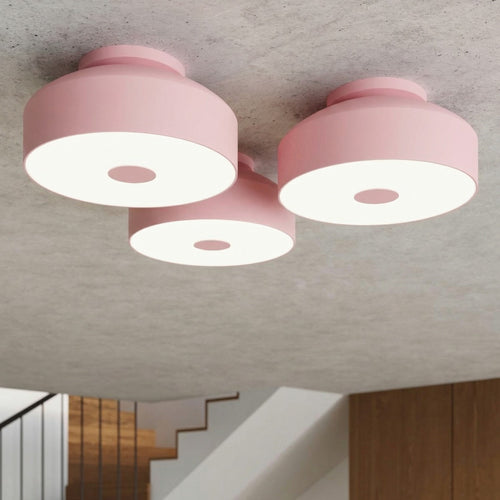 Sollux Lighting Plafondlamp OMIQ roze - 30x30x15cm