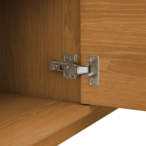 Furnhouse 4-deurs dressoir Kerteminde - Natuurlijk eikenhout - MDF, eikenfineer - 45x213x80