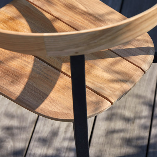 Tikamoon Arco - Tuinstoel in massief teak en aluminium - Naturel