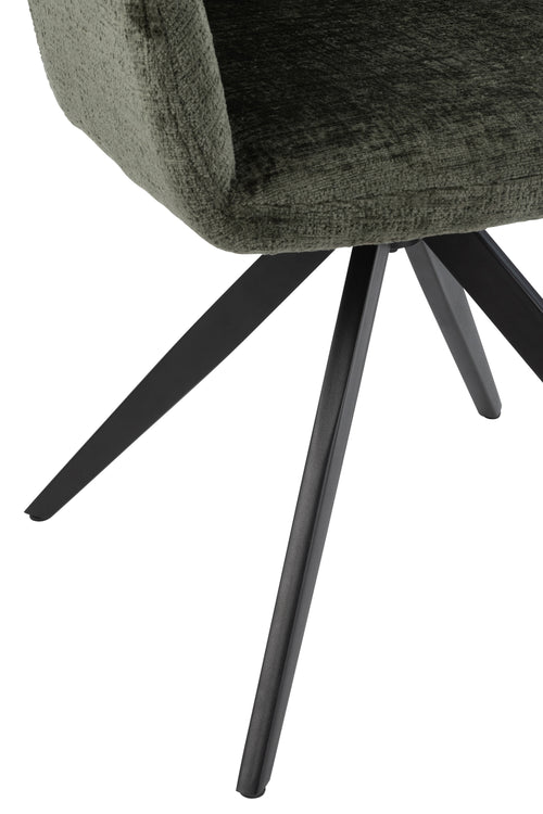 J-Line stoel Louna - ijzer/acryl - groen