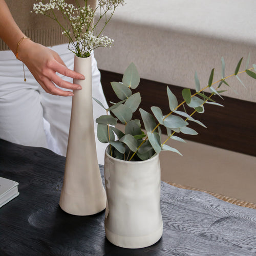 The Table Atelier Lage Vaas Milk - vtwonen shop