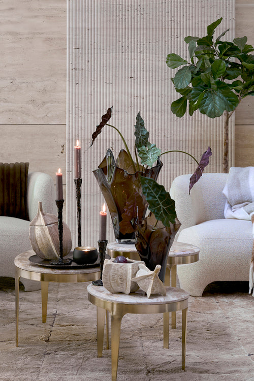 Light & Living decoratie schaal  - brons - 52x51x2.5 cm