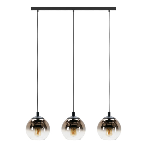 EGLO hanglamp Ariscani 1 - e27 - 76,5 cm - zwart - koperglas