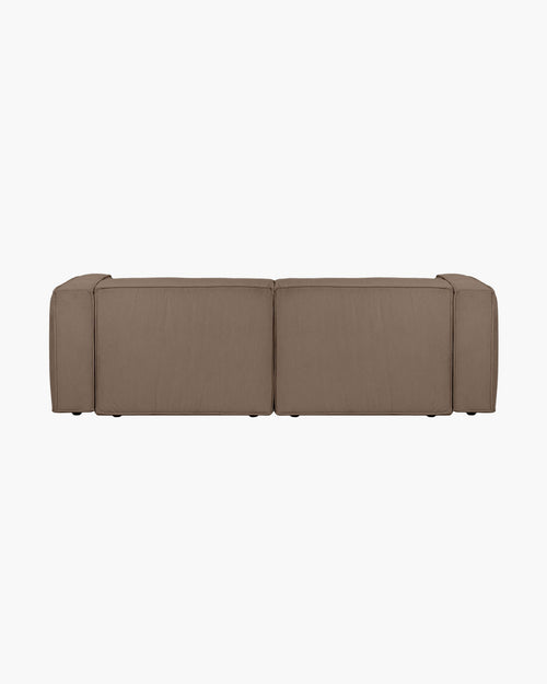 noo.ma Lobi 3-zits hoekbank links - Mocha Brown corduroy, 243x120x73,5 cm