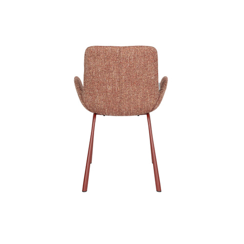 Zuiver Brit Eetkamerstoelen Armleuning Rood - Set van 2