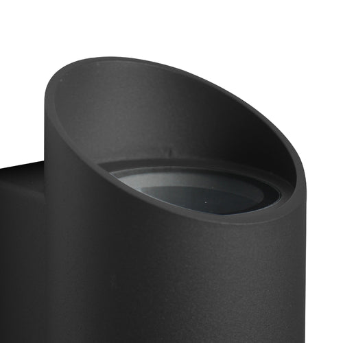 Nordlux Nico Wandlamp Buiten - Ø7,7cm - 2-lichts GU10 - IP54 - Zwart