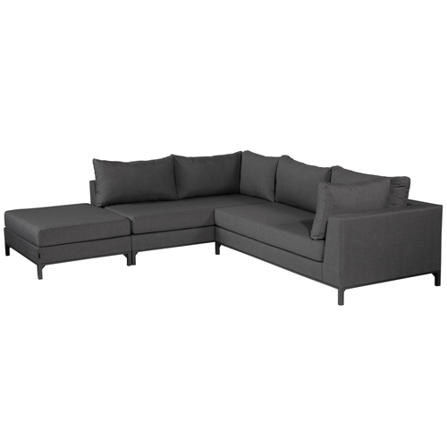 Exotan loungeset links buiten Sicilië - Aluminium - Grijs - 60x262x246 - vtwonen shop