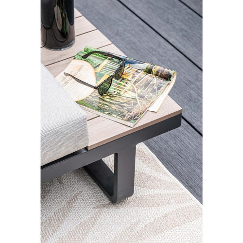 Garden Impressions loungeset Diego 5-delig - donker grijs - valley sand
