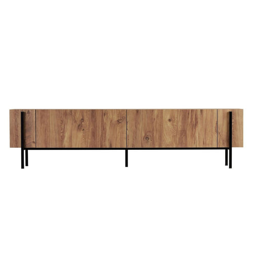 Calicosy - TV-meubel ATLAS - Donker hout 180x30x45 cm